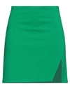 Pinko Woman Mini Skirt Emerald Green Size 8 Viscose, Polyamide, Elastane