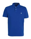 Polo Ralph Lauren Slim Fit Mesh Polo Shirt Man Polo Shirt Bright Blue Size Xxl Cotton