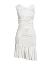 N°21 Woman Mini Dress White Size 8 Viscose, Polyester, Elastane