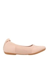 Fitflop Woman Ballet Flats Pastel Pink Size 10 Textile Fibers