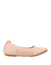 Fitflop Woman Ballet Flats Pastel Pink Size 10 Textile Fibers In Pink