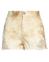 Pinko Woman Shorts & Bermuda Shorts Beige Size 27 Cotton In Beige