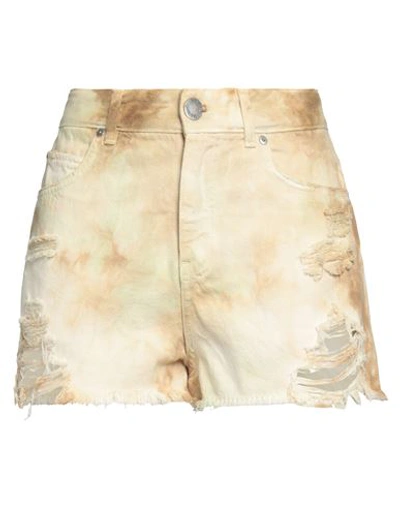 Pinko Woman Shorts & Bermuda Shorts Beige Size 27 Cotton
