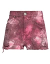 Pinko Woman Shorts & Bermuda Shorts Garnet Size 25 Cotton In Red