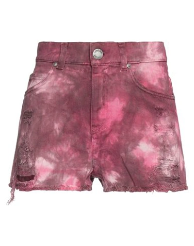 Pinko Woman Shorts & Bermuda Shorts Garnet Size 25 Cotton In Red