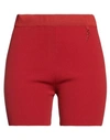 Shop Jacquemus Woman Shorts & Bermuda Shorts Brick Size 6 Viscose, Polyester, Polyamide In Red