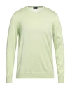 Drumohr Man Sweater Light Green Size 42 Cotton