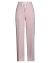 Peserico Woman Pants Pink Size 2 Linen, Cotton