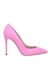 Casadei Woman Pumps Fuchsia Size 5 Soft Leather In Pink