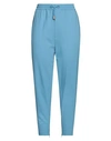 Dsquared2 Woman Pants Azure Size 2 Polyester, Wool, Elastane In Blue