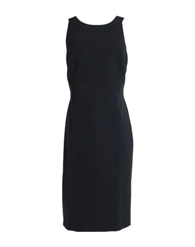 Boutique Moschino Woman Midi Dress Black Size 12 Polyester, Elastane