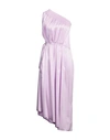 N°21 Woman Midi Dress Lilac Size 8 Viscose In Purple