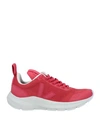Veja Woman Sneakers Red Size 9 Textile Fibers