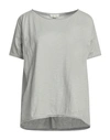 Crossley Woman T-shirt Light Grey Size M Cotton