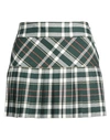 Dsquared2 Woman Mini Skirt Dark Green Size 6 Wool, Viscose In Green