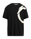 Trussardi Man T-shirt Black Size 4xl Cotton