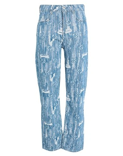 Karl Lagerfeld Jeans Woman Denim Pants Blue Size 32w-30l Organic Cotton