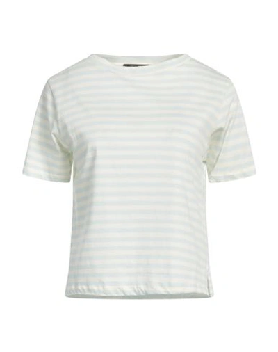 Aragona Woman T-shirt Sky Blue Size 10 Cotton