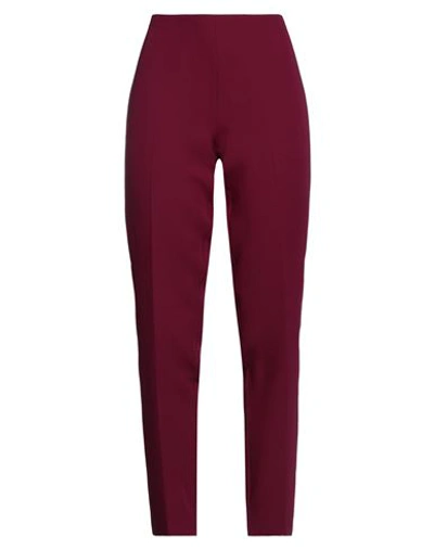 Emme By Marella Woman Pants Garnet Size 6 Polyester, Viscose, Elastane In Purple