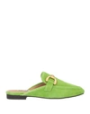 Bibi Lou Woman Mules & Clogs Light Green Size 8 Leather