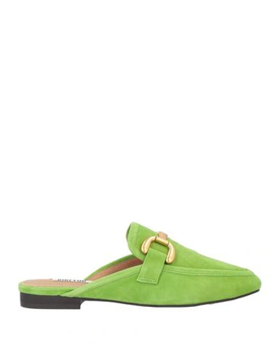 Bibi Lou Woman Mules & Clogs Light Green Size 8 Leather