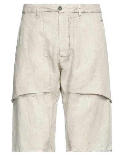 Masnada Man Shorts & Bermuda Shorts Beige Size 32 Cotton, Linen, Polyamide