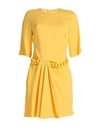Stella Mccartney Woman Mini Dress Yellow Size 6-8 Viscose, Elastane