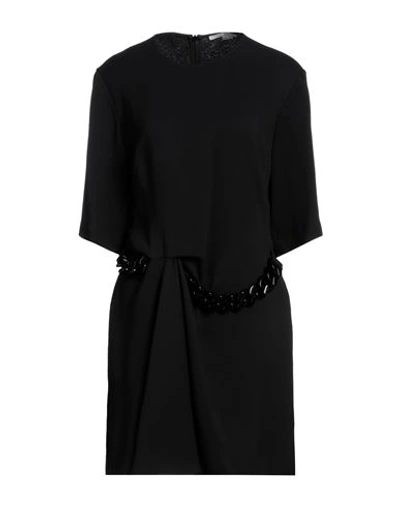 Stella Mccartney Chain-embellished Minidress In Black