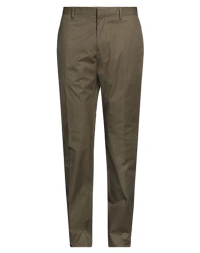 Tommy Hilfiger Man Pants Military Green Size 34 Cotton, Elastane