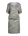 M Missoni Woman Midi Dress Blue Size Xl Viscose In Grey