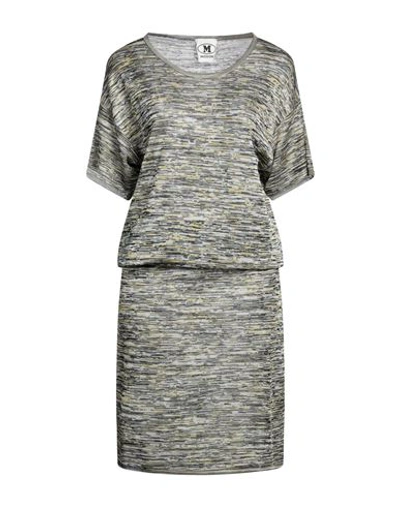 M MISSONI M MISSONI WOMAN MIDI DRESS GREY SIZE L VISCOSE