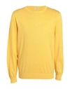 Malo Man Sweater Yellow Size 44 Cotton