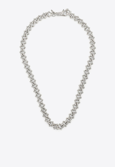 Emanuele Bicocchi Arabesque Chain Necklace In Silver