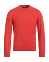 Gran Sasso Man Sweater Tomato Red Size 38 Cashmere