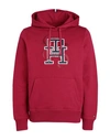 Tommy Hilfiger Man Sweatshirt Garnet Size Xl Cotton In Red