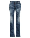 Dsquared2 Medium Waist Flare Blue Jeans In Blue