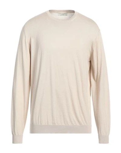 Filippo De Laurentiis Man Sweater Beige Size 46 Cotton