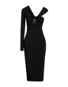 Nensi Dojaka Woman Midi Dress Black Size M Viscose, Elastane