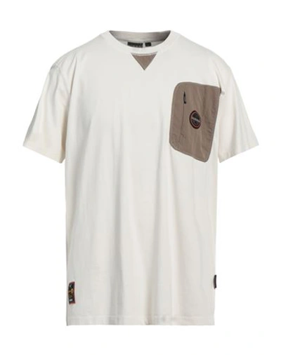 Napapijri Man T-shirt Beige Size Xxl Cotton
