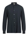 Filippo De Laurentiis Man Shirt Midnight Blue Size 44 Cotton