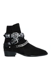 Amiri Man Ankle Boots Black Size 8 Soft Leather