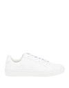 Trussardi Woman Sneakers White Size 7 Soft Leather