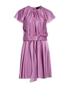 Giorgio Armani Woman Mini Dress Light Purple Size 8 Silk In Purple
