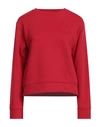 Patrizia Pepe Woman Sweatshirt Red Size 0 Organic Cotton