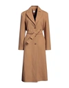 Eleonora Stasi Woman Coat Camel Size 10 Polyester In Beige