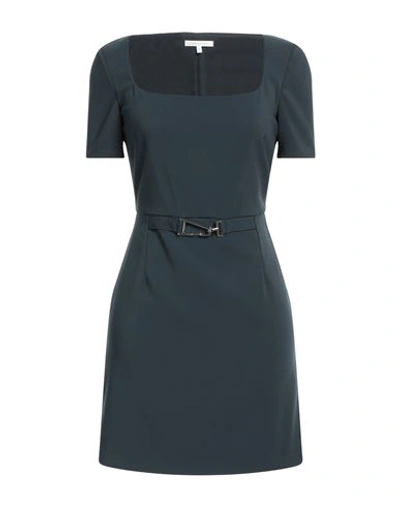 Patrizia Pepe Woman Mini Dress Dark Green Size 6 Polyester, Elastane