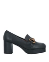 Bibi Lou Woman Loafers Black Size 9 Leather In Black