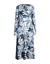 Maliparmi Malìparmi Woman Midi Dress Slate Blue Size 8 Polyethylene