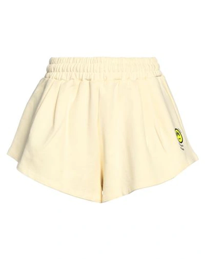 Barrow Woman Shorts & Bermuda Shorts Light Yellow Size M Cotton