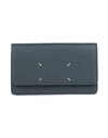 Maison Margiela Woman Handbag Navy Blue Size - Bovine Leather, Brass, Zinc In Black